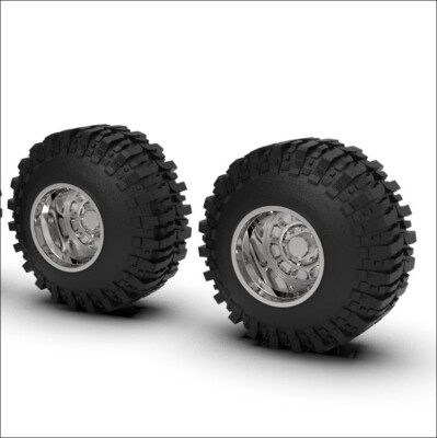 1:64 15  Sidewinder Wheels On Hawaiian Style Boggers. 3D Printed