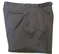 Men's Dress Pants Dark Grey Pleated-Front D4