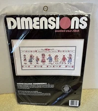 NOS Dimensions Grandchildren Remembrance counted cross stitch kit 3690 vintage