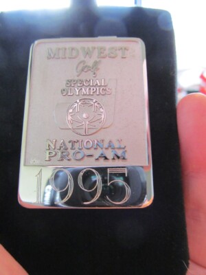 MONEY/BELT CLIP-1995 NATIONAL PRO-AM MIDWEST GOLF SPECIAL OLYMPICS-NEW OLD STOCK