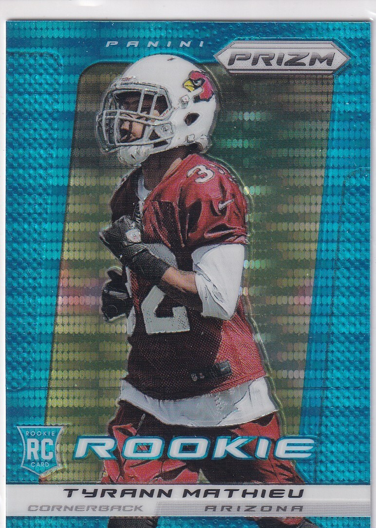 TYRANN MATHIEU 2013 Panini Prizm Prizms Light Blue Pulsar #296 RC Cardinals