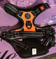 PHOEPET No Pull Dog Harness Size Small Reflective Orange Adjustable NWOT