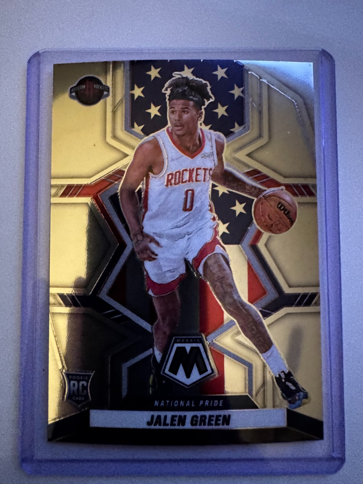 2021-22 Panini Mosaic - National Pride Silver Prizm #259 Jalen Green (RC)