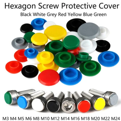 Multicolor Hex Socket Allen Bolt Screw Nut Hexagon Head Cover Cap Protector