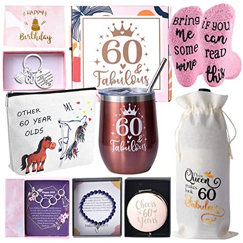60th Birthday Gifts for Women Unique Funny Happy Gifts for Women