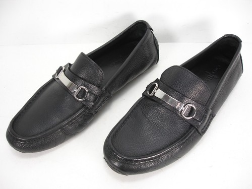 COLE HAAN BLACK PEBBLE LEATHER HORSEBIT 