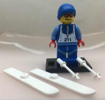 LEGO   Minifigur Sammelfigur Serie 2 Nr. 12  Skifahrer - col028 col02-12