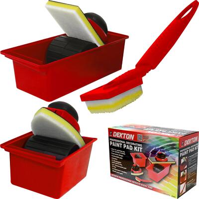 7 Stück Farbpad Wandmalerei Dekorieren Tablett Ecke Schwamm Roller Kit Set DT95859