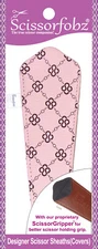 SCISSORFOBZ Designer Scissors Sheath Cover Single large Light Pink Chain Link