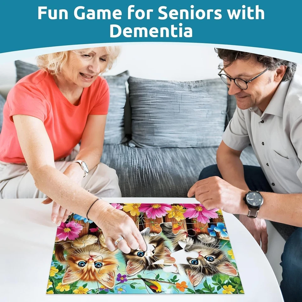 6 Packs 16 Large Piece Puzzle for Seniors Dementia Alzheimer's Products Activiti - Image 4 of 4