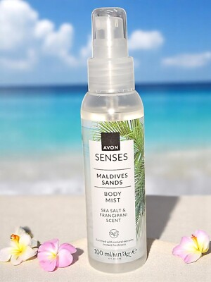 Avon Senses Maledives Sands parfümiertes Körper Kissen Wäsche Spray Deo Meersalz