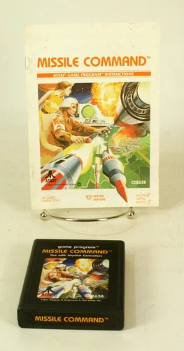 Atari 2600 game Missile Command With Instructions Tested and Working