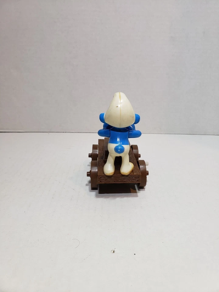 1982 Galoob The Smurfs railroad car - Image 2 of 4