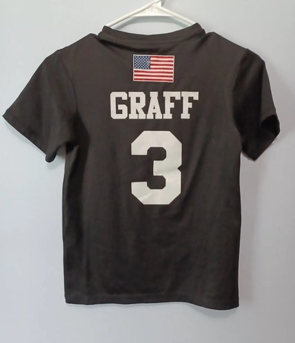 Majestic Marlins Shirt YOUTH S Evolution Florida MLB Baseball Black T- Graff 3 - Picture 4 of 4