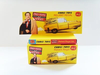 CORGI TOYS - 'ONLY FOOLS & HORSES' - Reliant Regal Van - Display box & tray only