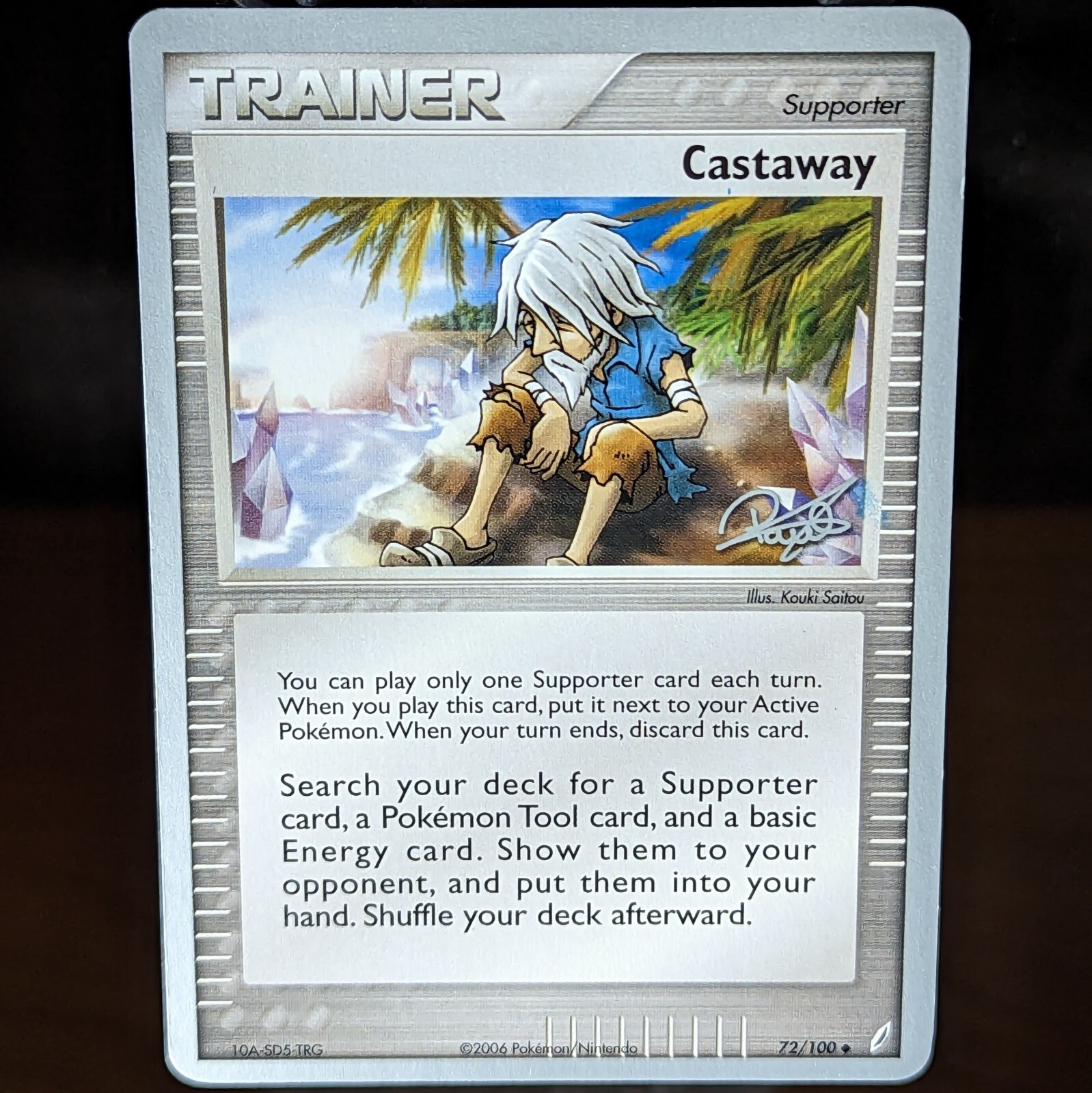 Castaway 72/100 LP/NM World Championships 2008 EX Crystal Guardians Pokemon Card