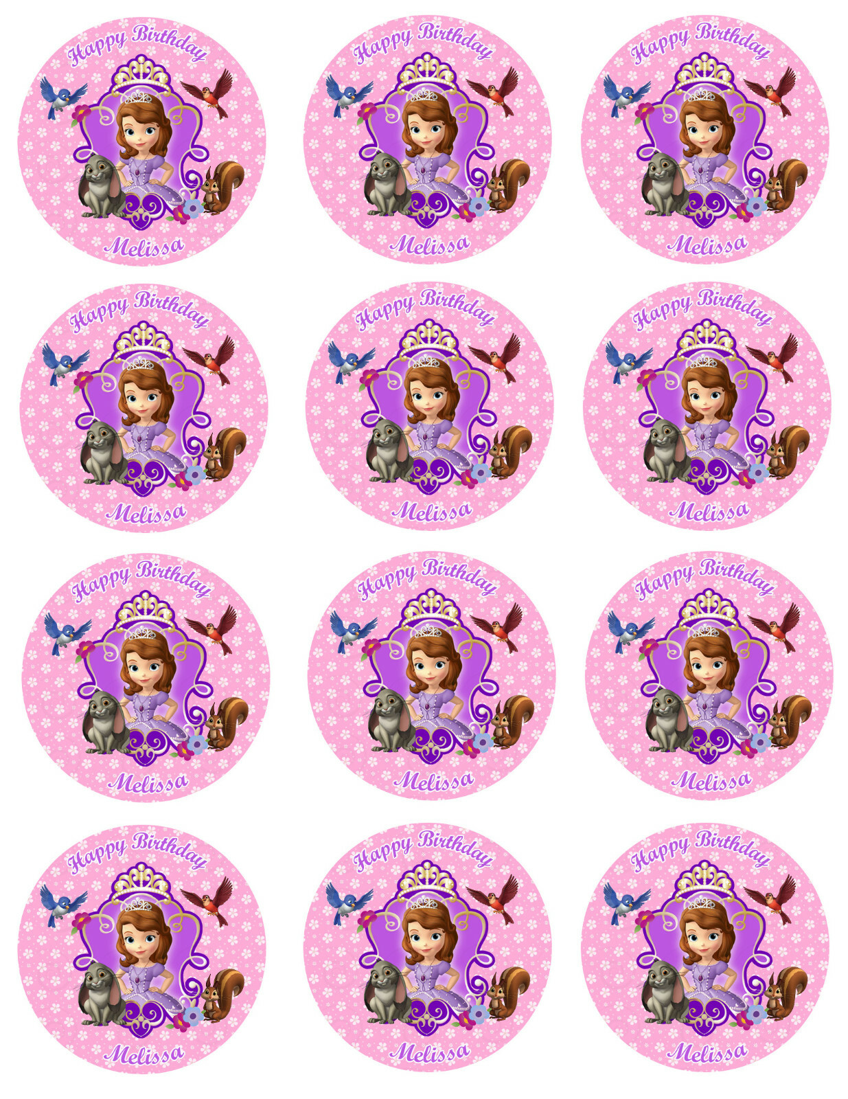 SOFIA THE FIRST Party Edible cake topper image decoration | eBay
