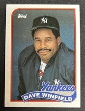 1989 Topps Dave Winfield Baseball Card #260 Yankees HOF OF VG O/C