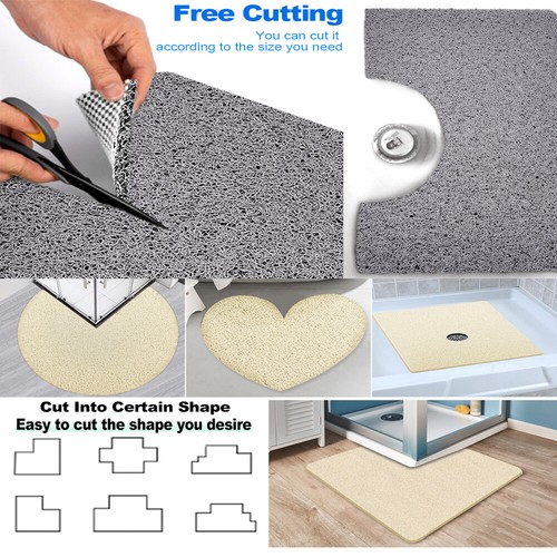 AU Shower Rug Anti Slip Loofah Bathroom Bath Mat Carpet Water Drains Shower Bath - Picture 12 of 24