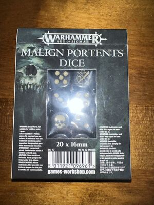 Warhammer Age Of Sigmar Malign Portents Dice Oop games workshop | eBay