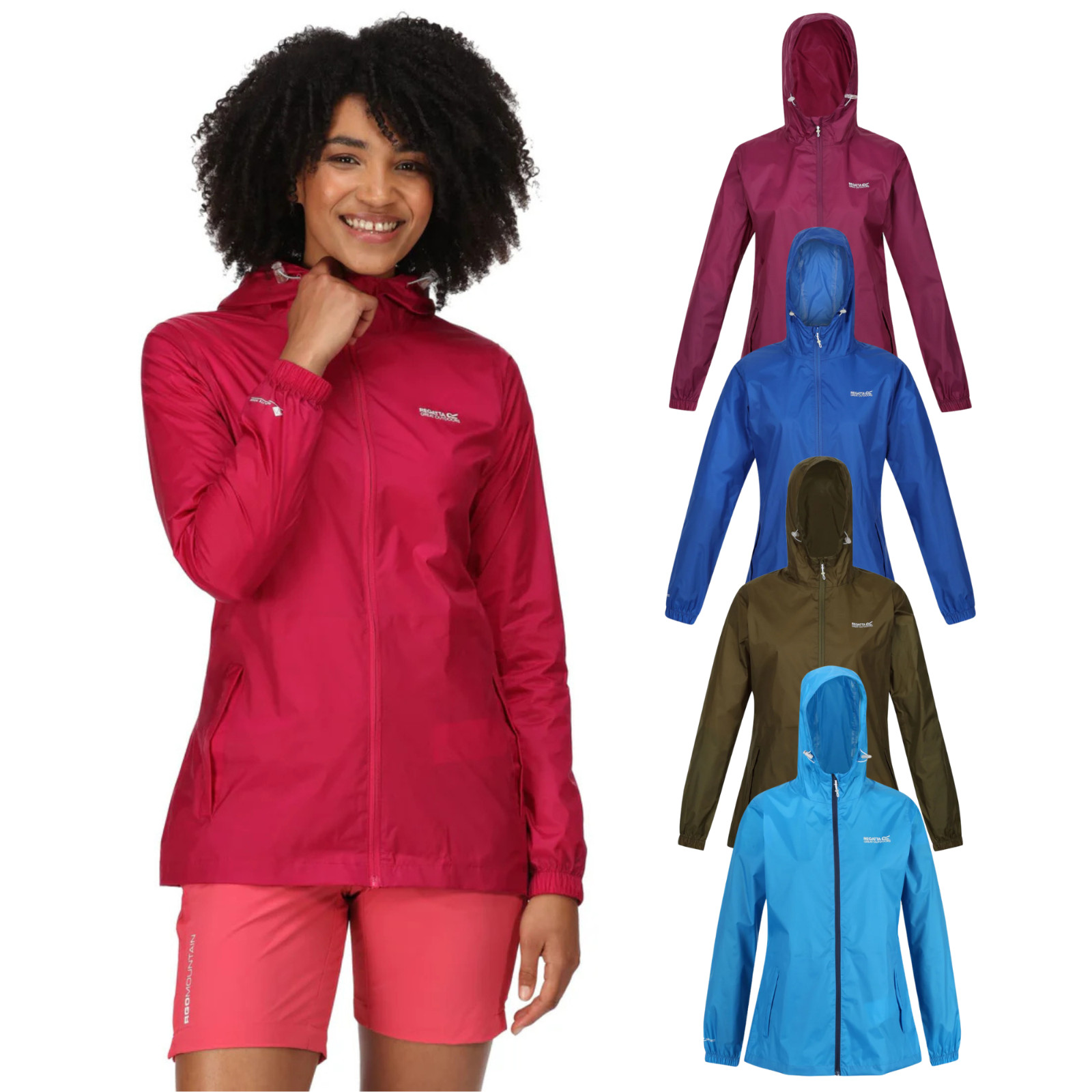 Regatta Women Pack It Waterproof Jacket Packaway Ladies Packable Rain Coat RRP50