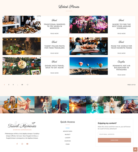 Reiseblog-Website-Design mit kostenlosem VPS-Webhosting und Installation - Bild 4 von 5