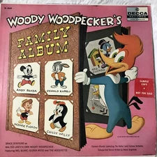 Woody Woodpecker's Family Album 1957 Rare Sample Copy Sticker DL8659 Decca