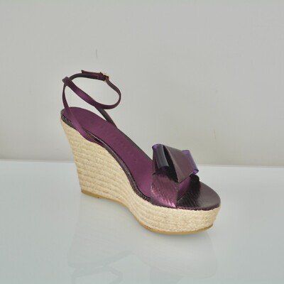 NIB BURBERRY PRORSUM SNAKESKIN BOW LEATHER