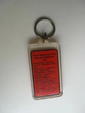 Vintage Retro Kalan 6 MOST IMPORTANT MEN Novelty Keychain BIS