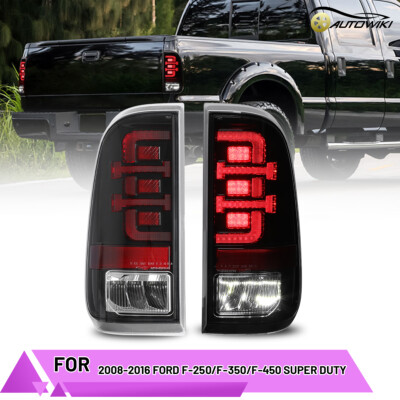 Full LED Sequential Tail Lights For 08-16 Ford F-250/F-350/F-450 Super Duty Lamp