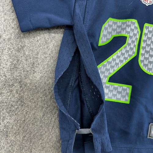 Seattle Seahawks Jersey Infant 2T Blue #24 Marshawn Lynch On Field Football Nike - Picture 4 of 11