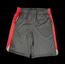 Under Armour Youth Black & Red Loose Fit Athl...