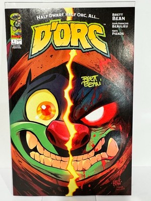 D'ORC #1 2ND PRINT SIGNED BRETT BEAN W/ COA Image Comics