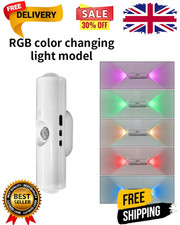 Magnetic RGB LED Night Light Smart Motion Sensor USB Rechargeable Ambient Lamp
