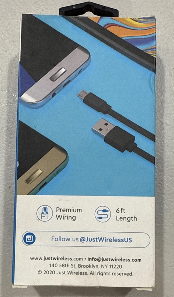 Cable de carga universal USB-C de 6 pies solo inalámbrico funciona con Android Foto 2 de 2