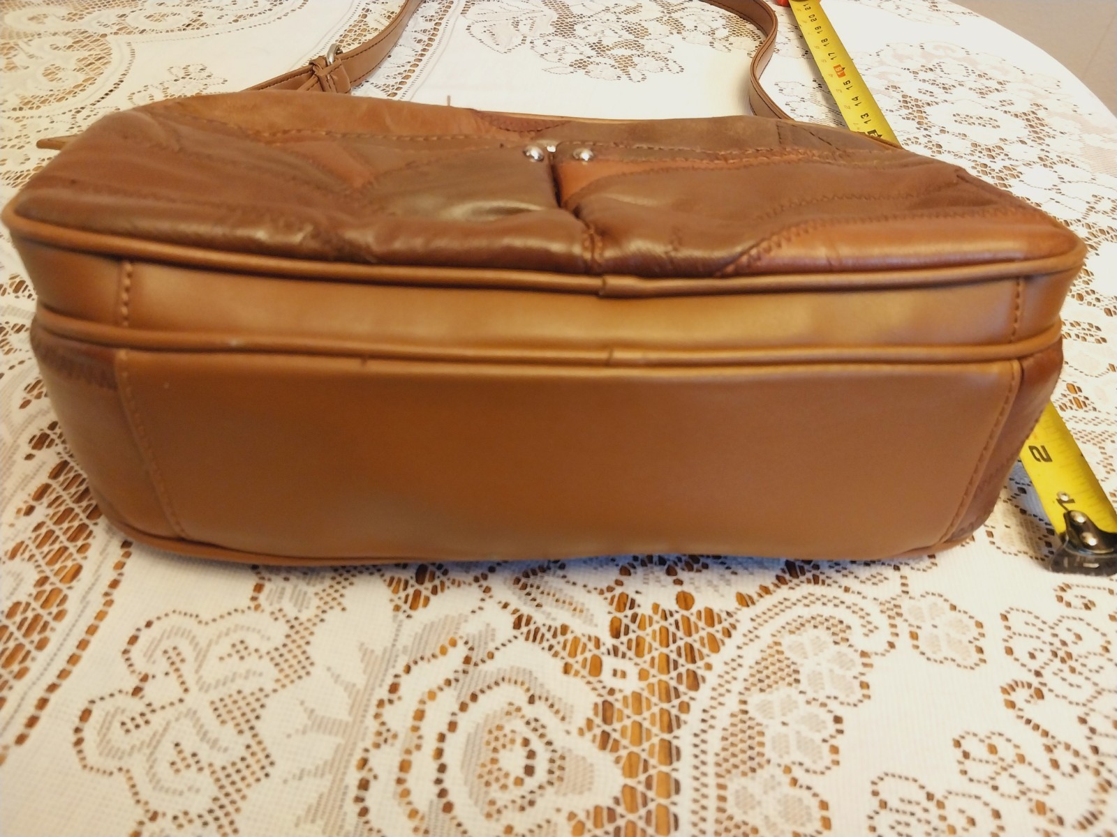 Vintage Leather Patchwork Jaclyn Smith Handbag - image 6