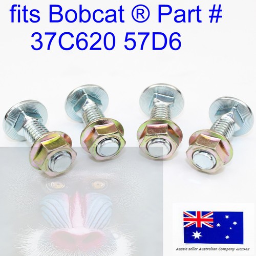 for 4x Bobcat Mont Carriage Bolt & Nut 37C620 57D6 S70 S100 S130 S150 S160 S175 - Bild 3 von 9