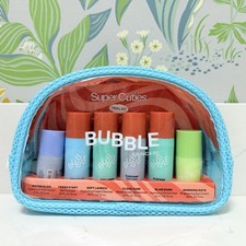 Bubble 7 Pc Skincare Super Cuties Trial Travel Mini Set Kit Gift In Cosmetic Bag