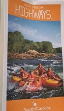 South Carolina Map Paper Vintage 2012 Tourist Highway Travel Road Guide M-92