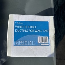Bathstore Flexible Ducting Kit for Wall Mounted Extractor Fan - White Vent