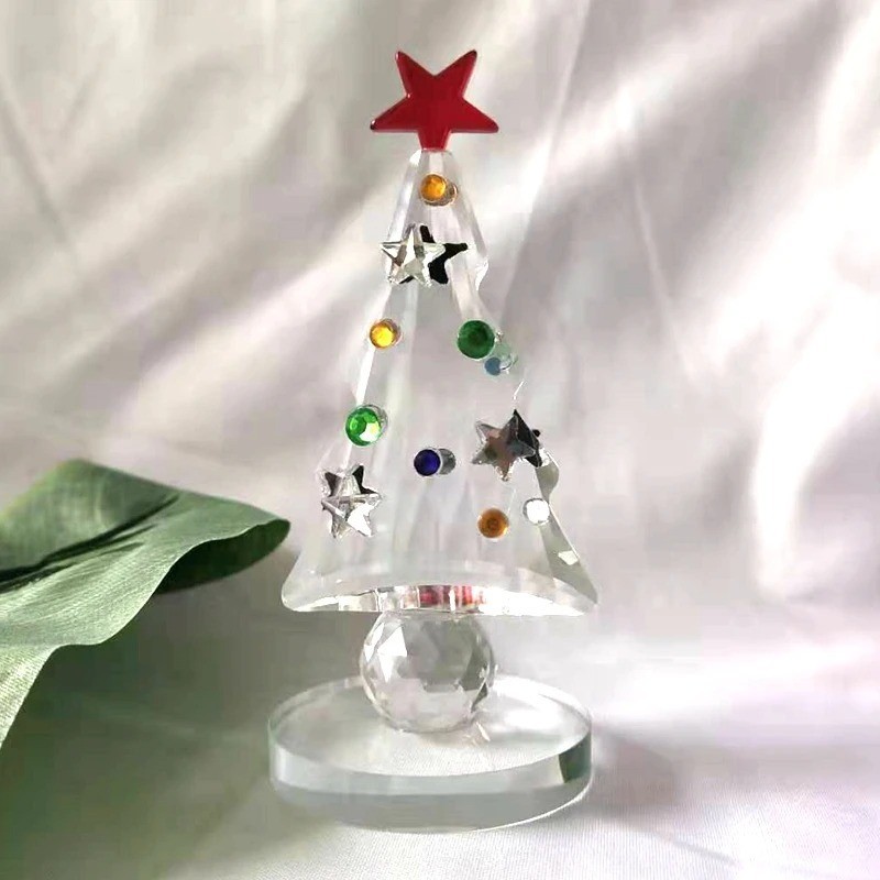 Christmas Tree Crystal Ornament Waterford Tree Christmas Box Glass