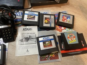 Atari 5200 4 Port Console, Rebuilt Controllers, Power Mod, 9 Games. Fully Tested