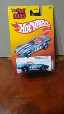 Hot Wheels The Hot Ones '69 Corvette Racer #2/8 Blue Diecast 1:64 Scale Must See