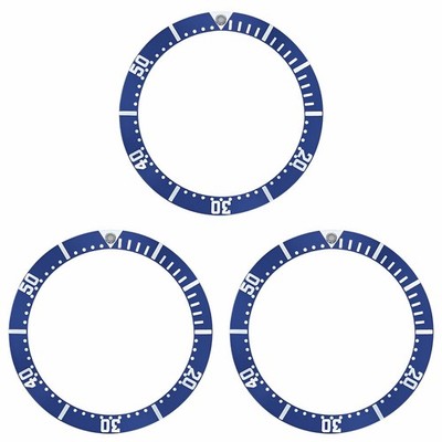 3 EZ SNAP BEZEL INSERT FOR 41MM CASE OMEGA SEAMASTER JAMES BOND 007 BLUE GROOVE