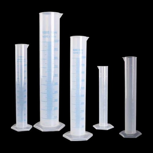 Durable Plastic Measuring Cylinder 10ml-2000ml Scale Blue Print Lab Supply gb - Bild 1 von 8