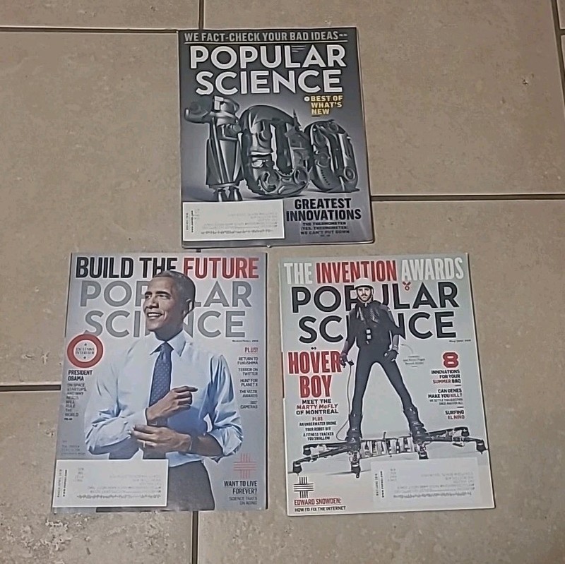 Popular Science March/april, May/june, November/December 2016 Lot of 3 Magazines