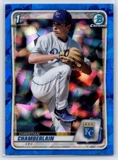 2020 Bowman Draft Sapphire Christian Chamberlain BD-84 Refractor Royals
