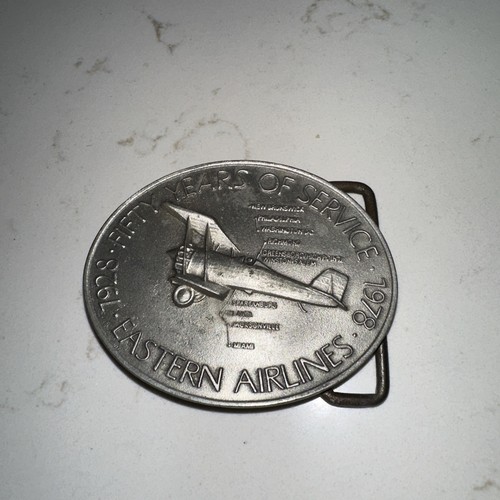 Eastern Airlines 50 Year Service Belt Buckle