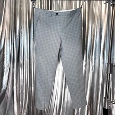 BoohooMAN Gray Glen Plaid Slim Dress Pants