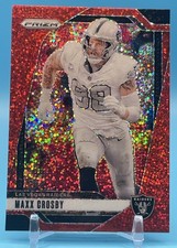 MAXX CROSBY 2024 PANINI PRIZM NFL RED SPARKLE PRIZM RAIDERS #152